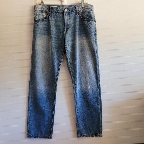 Gap Womens Jeans Size 28 Blue Sexy Boyfriend Distressed Faded Cotton - Picture 1 of 13